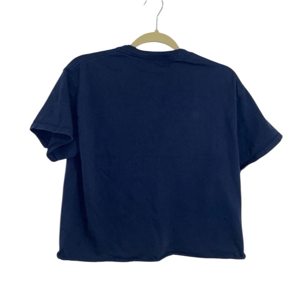 Thrasher Skating Classic Flames Navy Blue Graphic Crop Top Size Medium - Picture 2 of 5